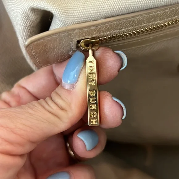 Vintage Tory Burch Leather Tote Bag - Picture 9 of 16